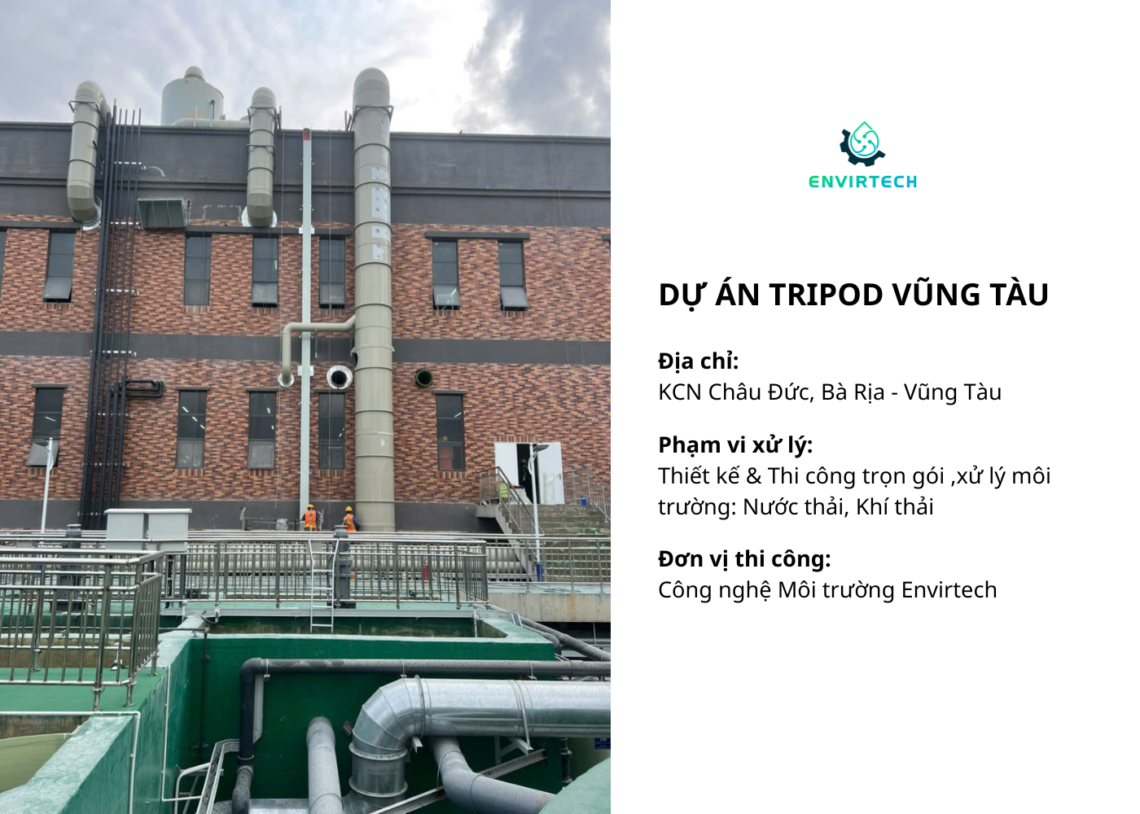 Envirtech xử lý nước thải khí thải công nghiệp TRipod Vũng Tàu