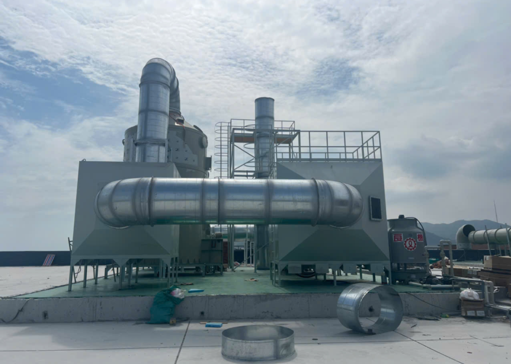 Hoàn thiện thi công tháp rửa khí (Scrubber) giải pháp xử lý hơi hóa chất & khí độc